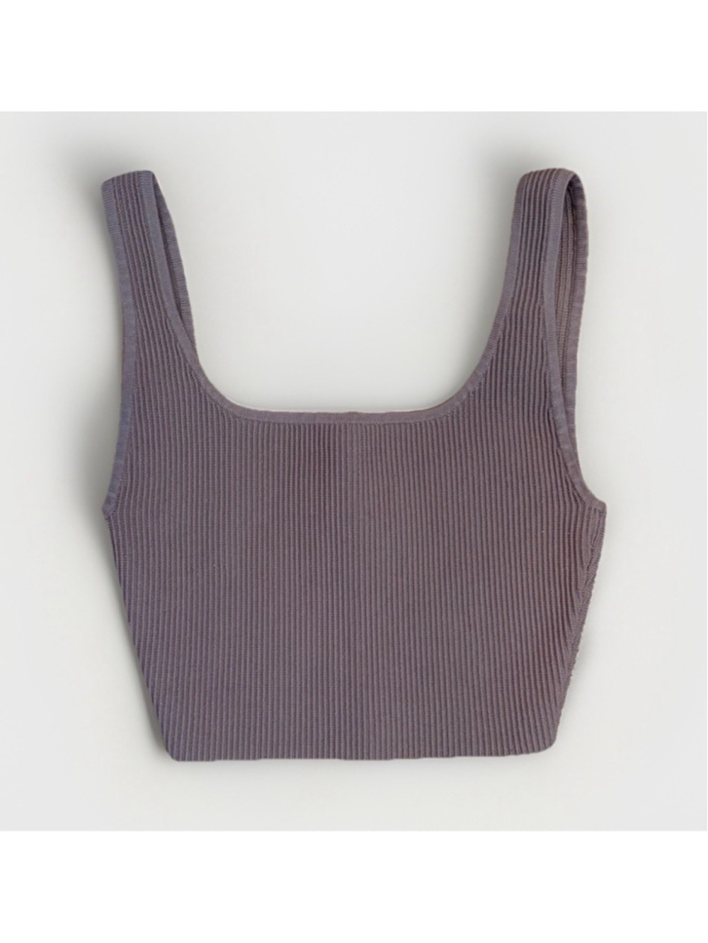 Aritzia Babaton Taupe Sculpt Knit Crop Tank - Size XS